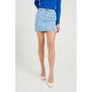 Skirt Vellagz Short Skirt - Light Blue Washed