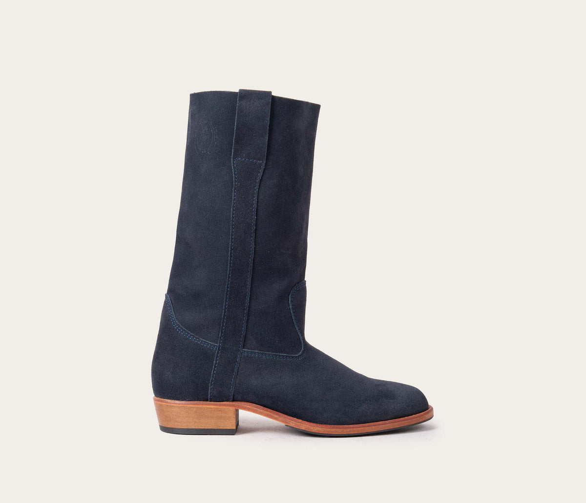Stivali Gaïa - Pelle scamosciata blu - Donna