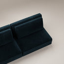 Canapé 4 Places Galliera - Bleu Pétrole