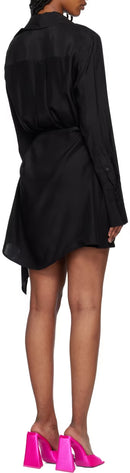 Gauge81 - Robe Courte Gravia Soie Noir - Femme