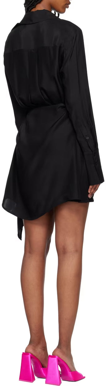 Gauge81 - Robe Courte Gravia Soie Noir - Femme