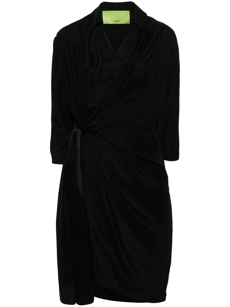 Gauge81 - Robe Courte Miya Soie Noir - Femme