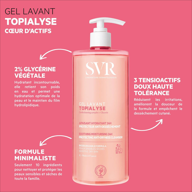 Gel Lavant Corps - Topialyse - Nourrissant