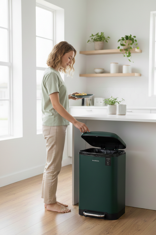 Poubelle Pédale - Vert Canard - 20L/30L/40L