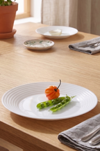Harena - 6 Assiettes Creuses - Verre Opale Extra Résistant - Blanc - Luminarc