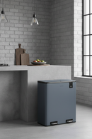 Poubelle De Tri - Gris Bleuté - 54L (3x18L) ou 60L (2x30L)