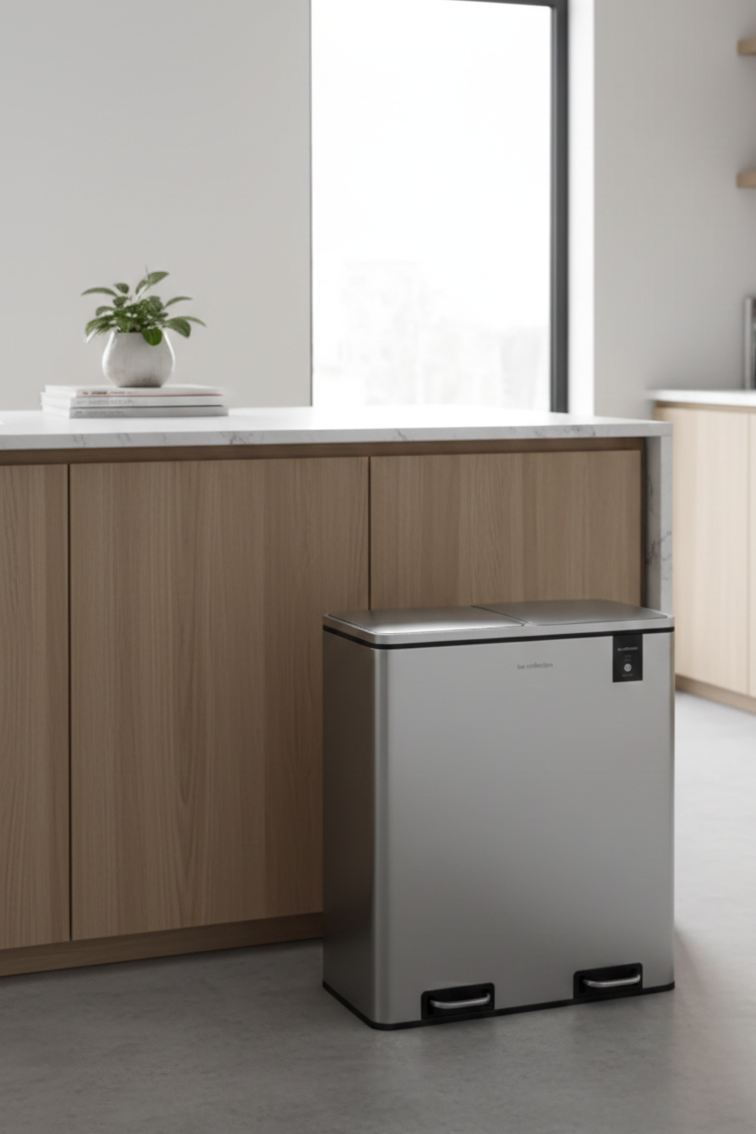 Poubelle De Tri - Inox - 54L (3x18L) ou 60L (2x30L)