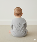 Grenouillere Print Planete - Ange - Grey - 100% Cachemire