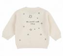 Pull Col Rond Print La Marche - Sasha - Off White - 100% Cachemire