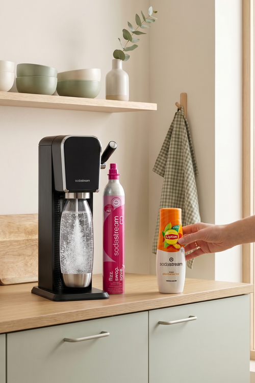 Pack - Black & Metal Art Machine + 1 Botella Fusible + Lipton Ice Tea Concentrado Sabor Melocotón 440ml