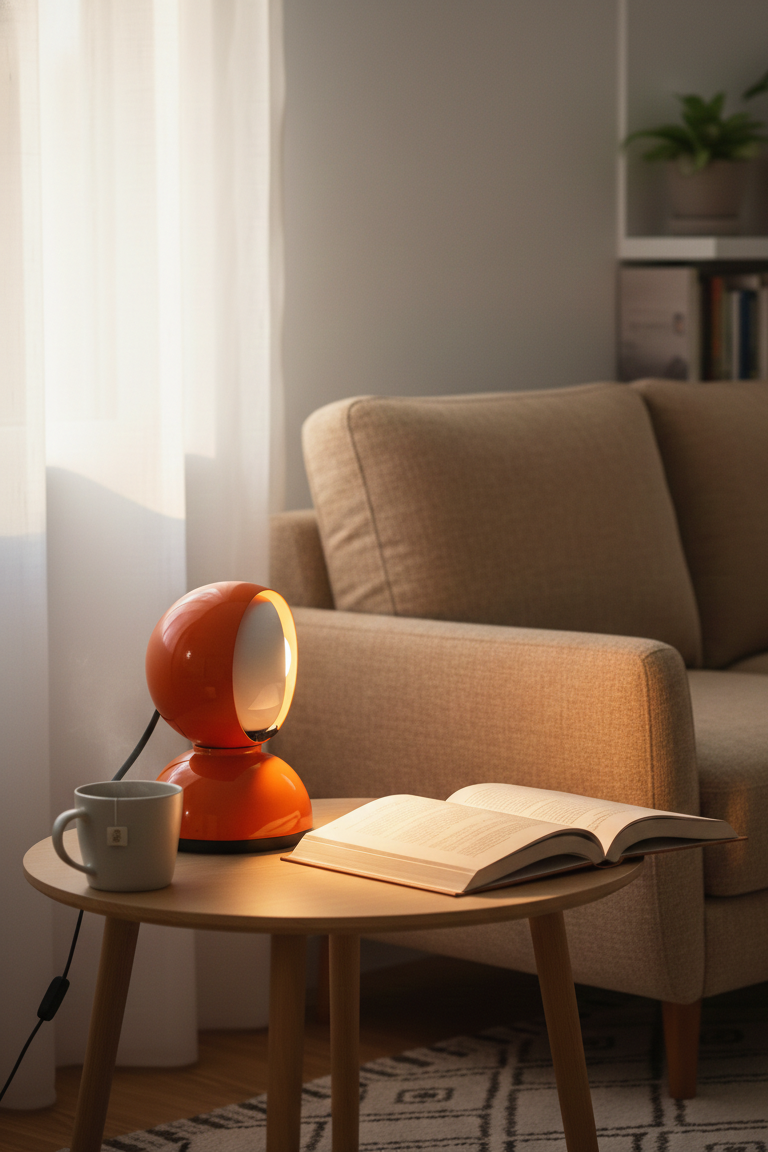 Table Lamp - Eclisse - Orange