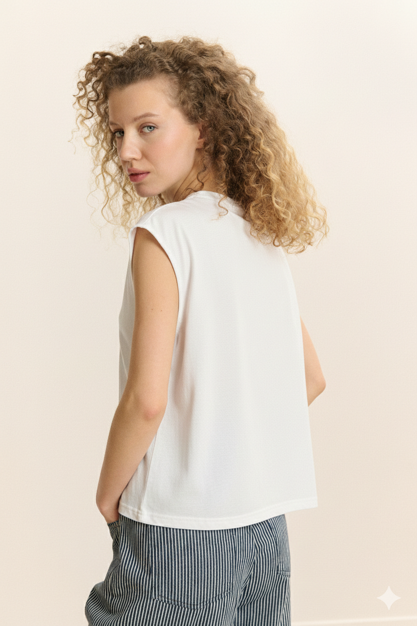 T-Shirt Vivi - Blanc