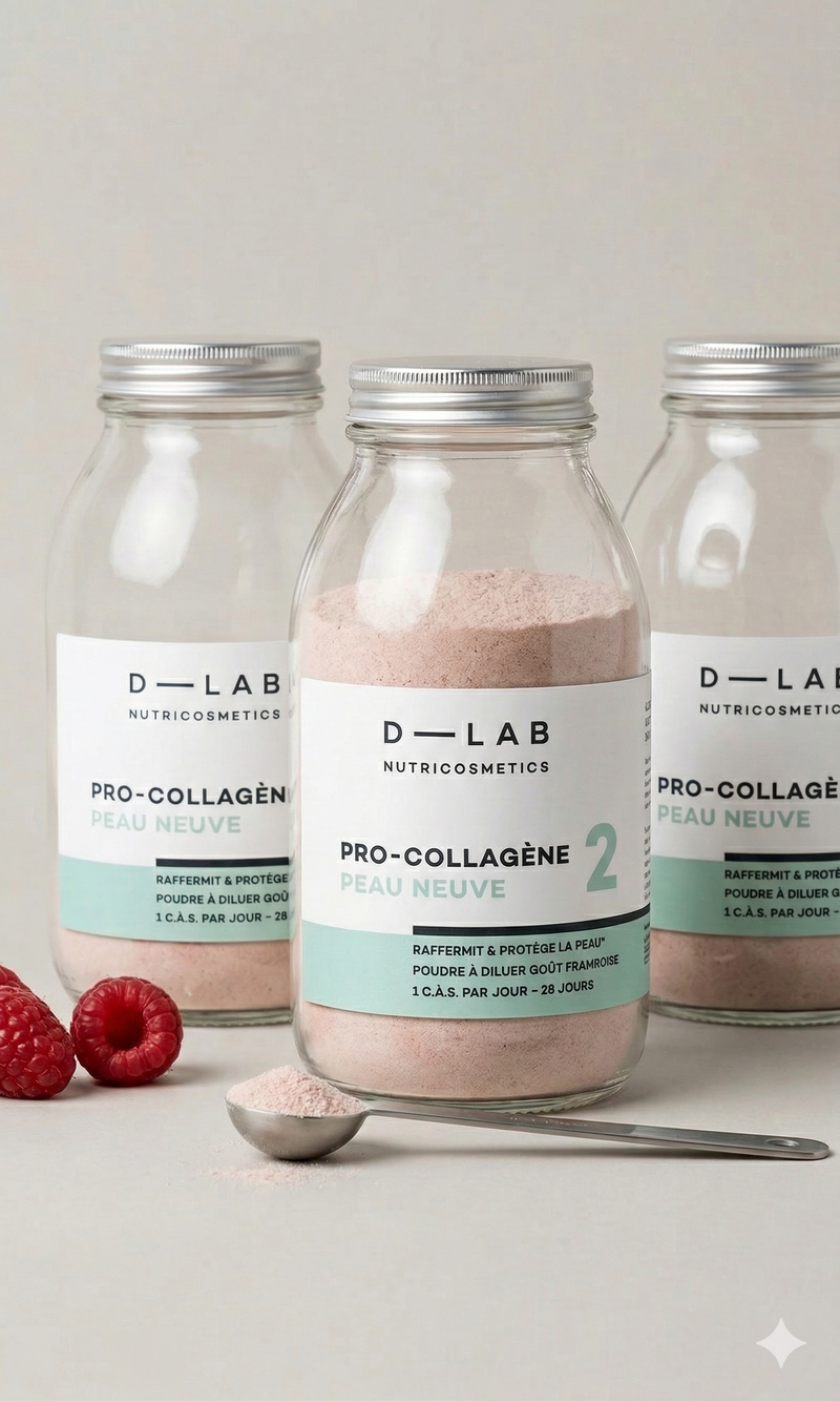 Pro-Collagène Peau Neuve Framboise - 3 Flacons