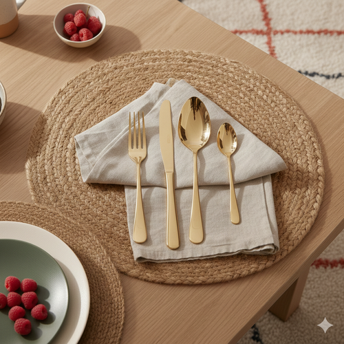 Ménagère 24 Pièces - Clipper - Doré