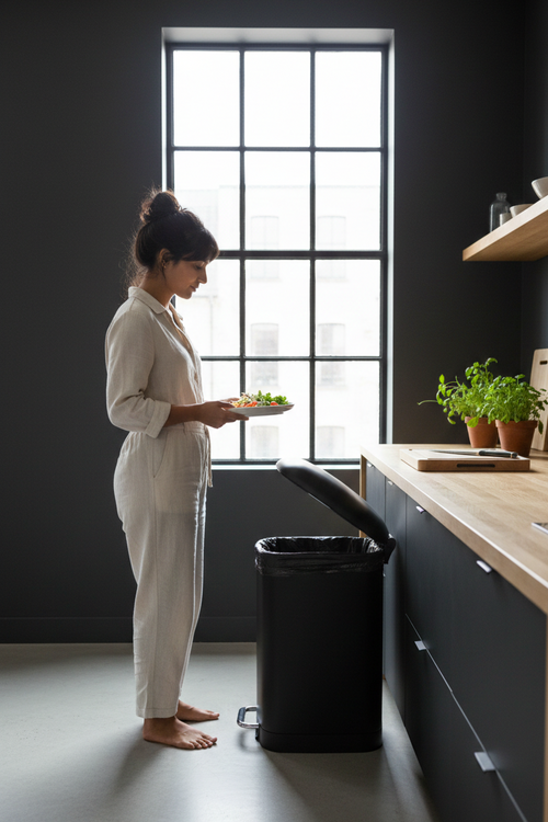 Poubelle Pédale - Noir - 20L/30L/40L