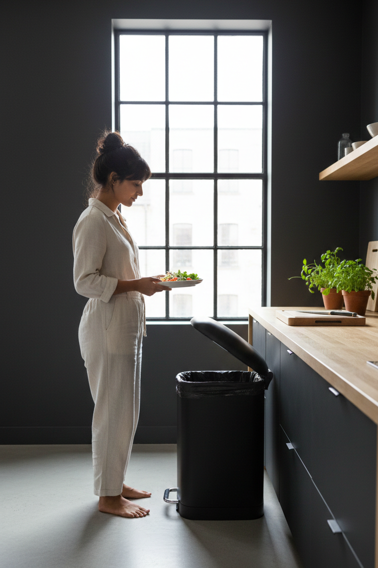 Poubelle Pédale - Noir - 20L/30L/40L