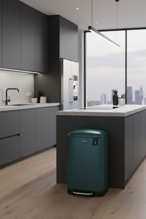 Poubelle Pédale - Bleu Petrole - 30L