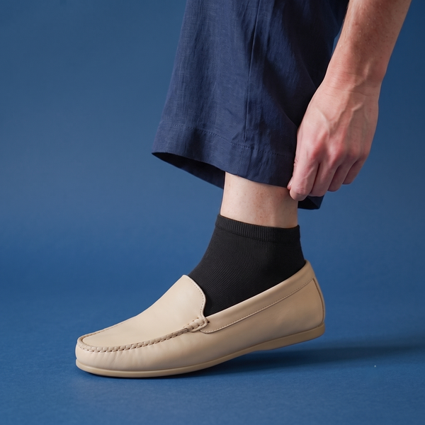 Kurze Socken Unifarben - Schwarz