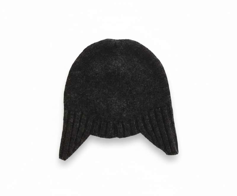 Bonnet Print Stars - Jude - Dark Grey - 100% Cachemire