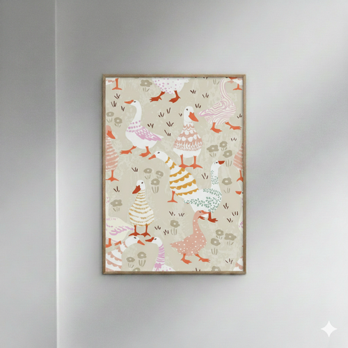 Annick - Patrón de animales de granja estampados