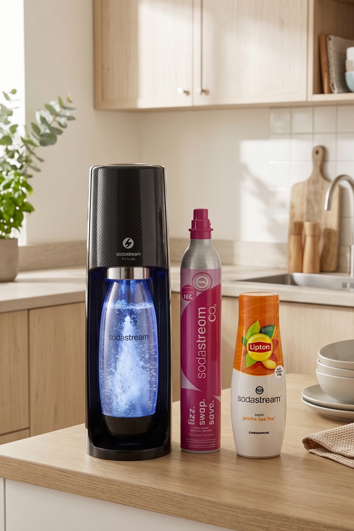 Pack - Máquina E-Terra Negra + 1 Botella Fusible + Lipton Ice Tea Concentrado Sabor Melocotón 440ml