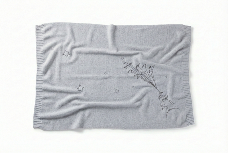 Plaid Print L'Envol - Maxence - Grey - 100% Cachemire