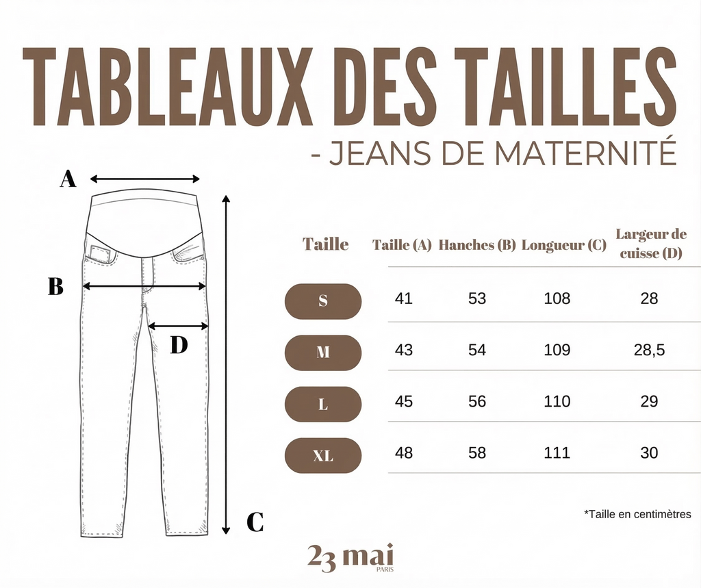 Jeans De Maternité Gris