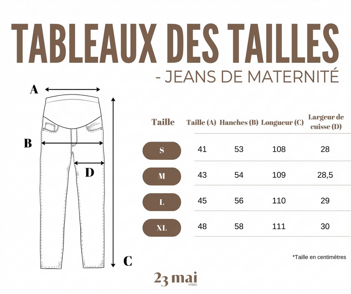 Jeans De Maternité Gris