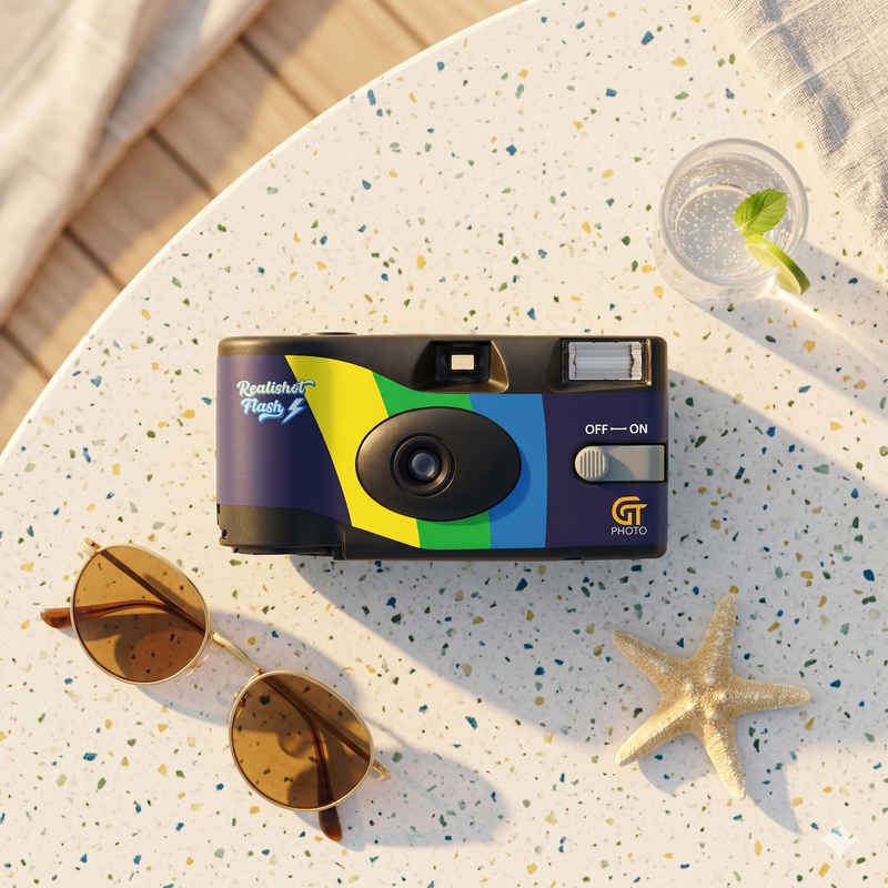 Disposable Camera With Built-in Flash - 27 Color Photos - Agfaphoto