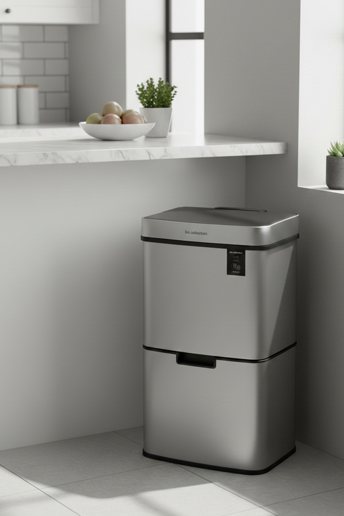 Poubelle De Tri - Inox - 64L/69L