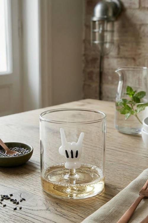 Gobelet En Verre Borosilicate - Figurine Main