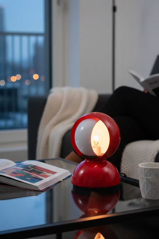 Table Lamp - Eclisse - Red