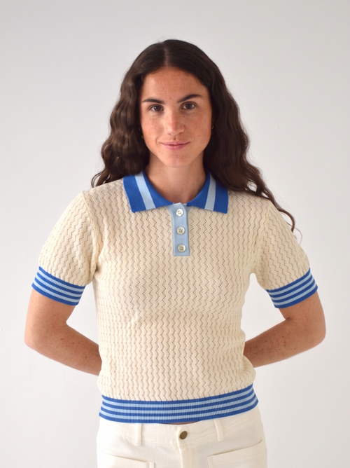 Polo Sara Azul y Celeste