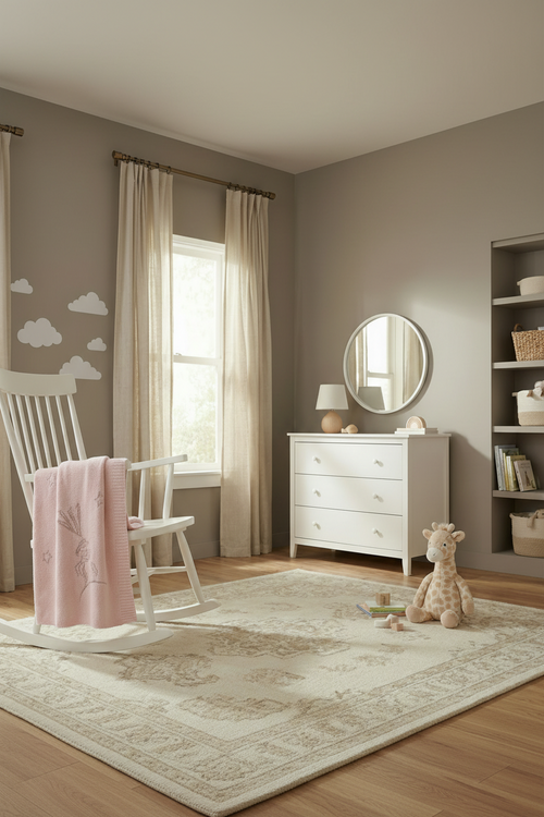 Plaid Print L'Envol - Maxence - Light Pink - 100% Cachemire