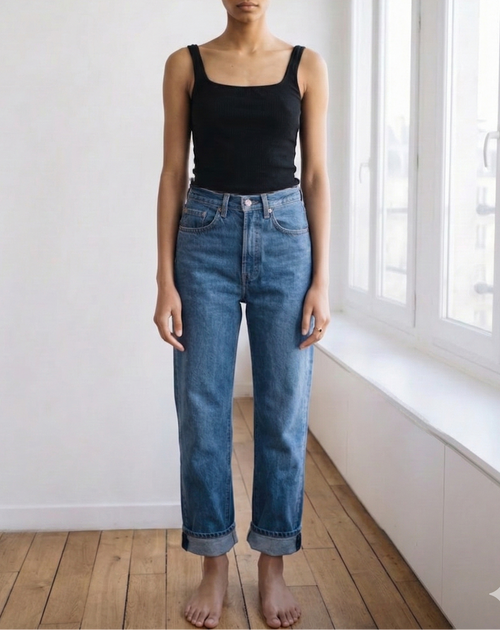 Vintage Carrot Cut Jeans - Blue