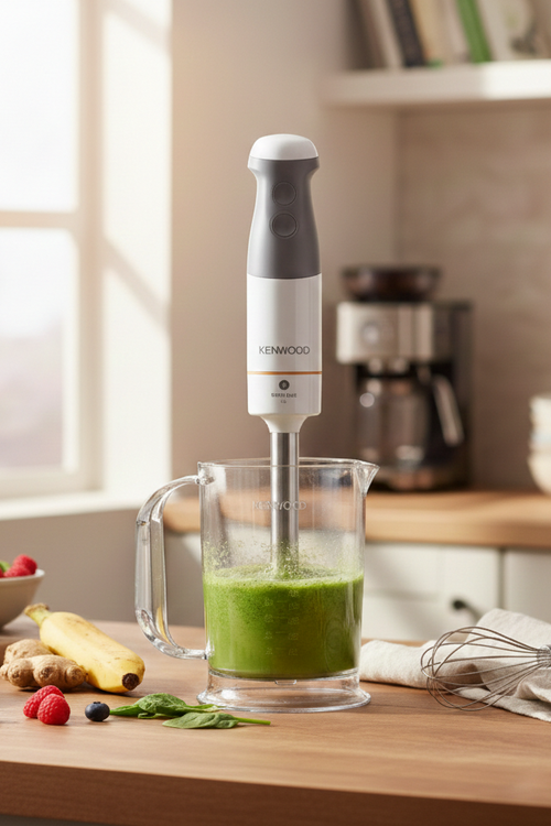 Hand Blender with 4 accessories - Triblade - 850W - White/Grey