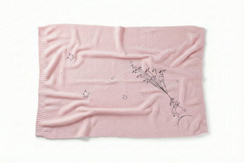 Plaid Print L'Envol - Maxence - Light Pink - 100% Cachemire