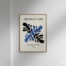 Anne-Marie Volfova - Abstract Blue Leaves