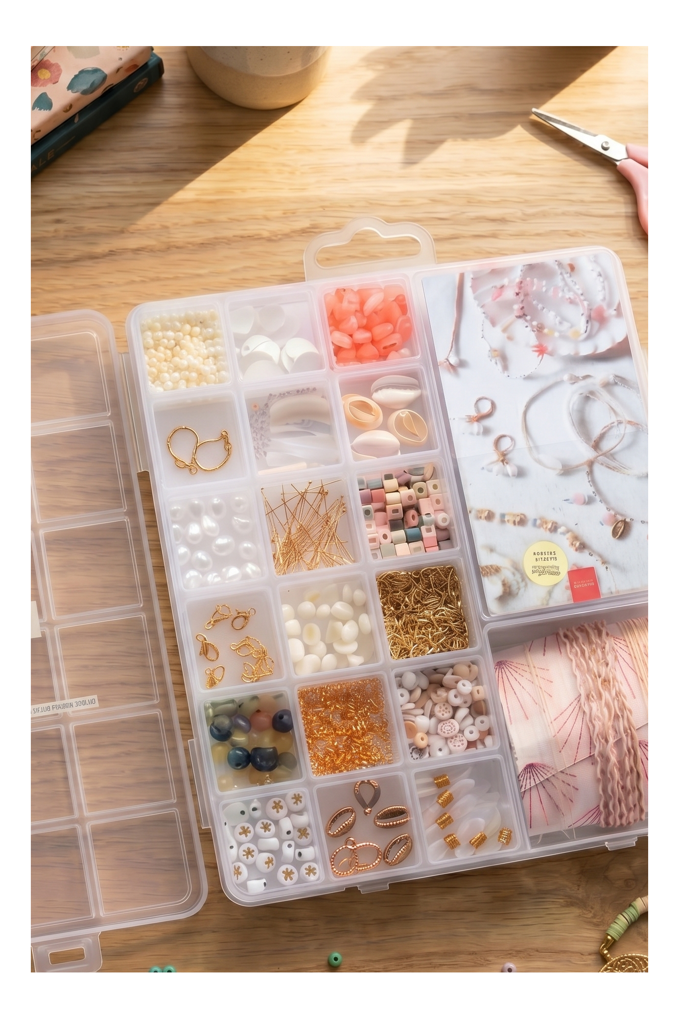 Maxi Piña Colada Box - 20 Compartments Beads & Findings For Jewelry Making