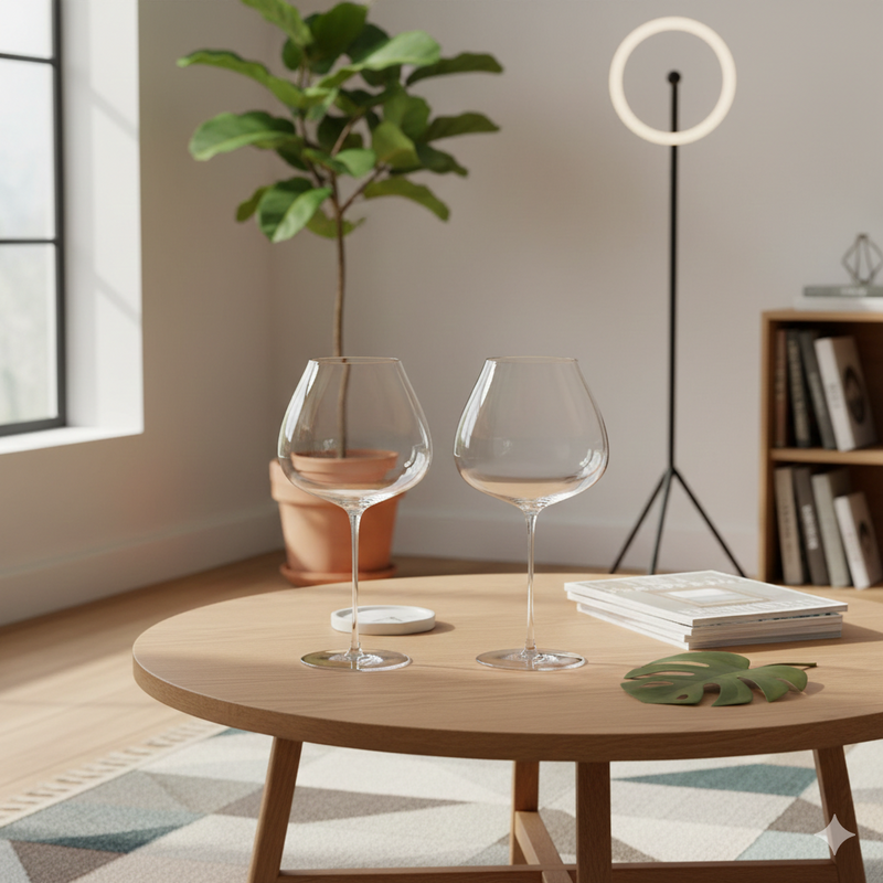 Lot De 2 Verres Grand Bourgogne 88 Cl - Altis - Translucide