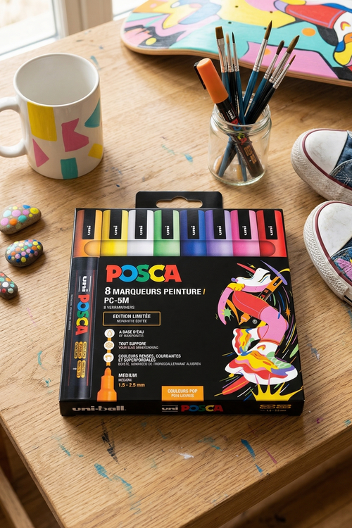 Juego de 8 rotuladores - Punta media - Pop