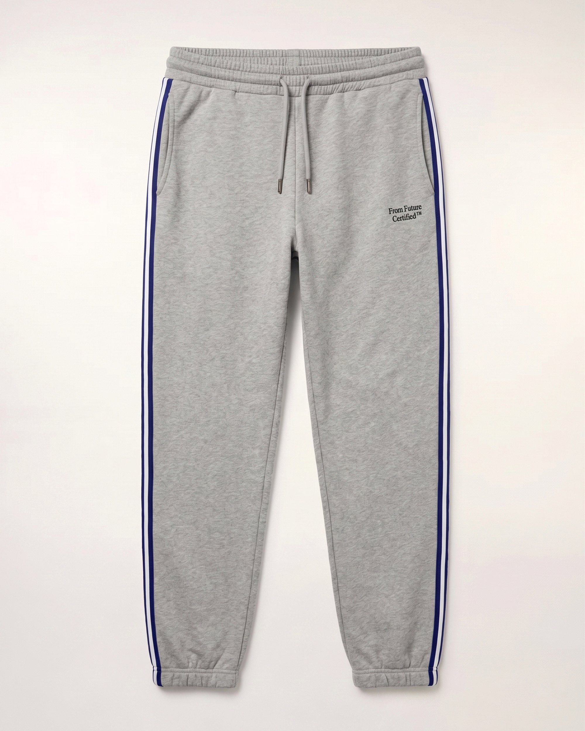 Jogging Large À Bandes Et Broderies
