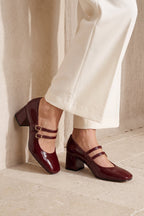 Maite Mary Janes - Burgundy