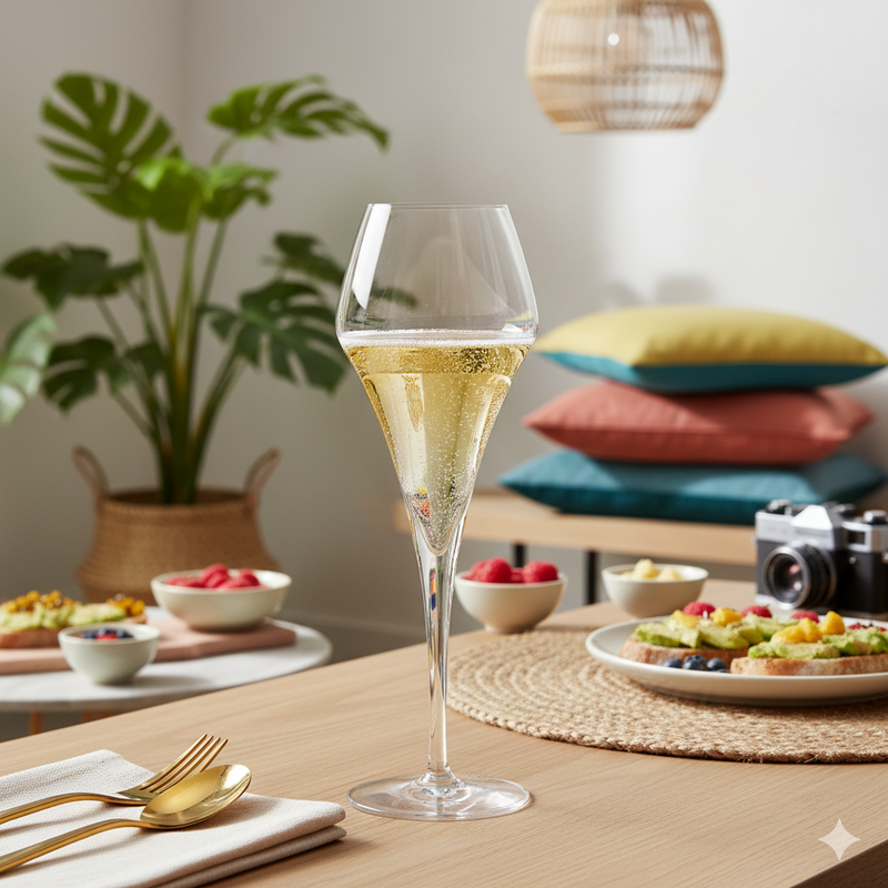 Lot De 6 Flûtes 21Cl - Lys - Translucide