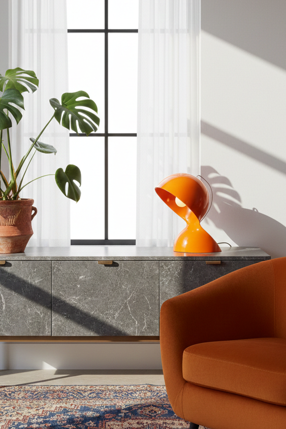 Lampe À Poser - Dalu' - Orange