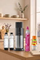 Lot - Machine Duo Noire Verre (2 Carafes) & Concentré Lipton Ice Tea Saveur Pêche - 440Ml