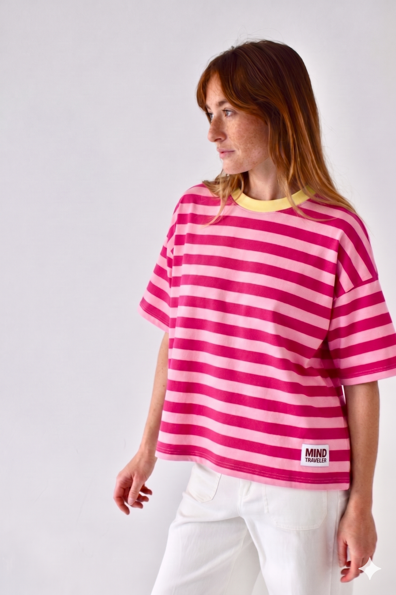 T-Shirt Nunu Rose y Fuchsia