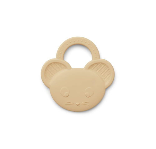 Gemma Silicone Baby Teether - Mouse Wheat Yellow