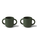 Juego de 2 tazas Gene - Conejo cazador verde
