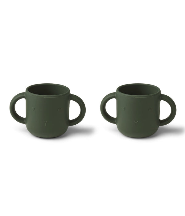 Juego de 2 tazas Gene - Conejo cazador verde